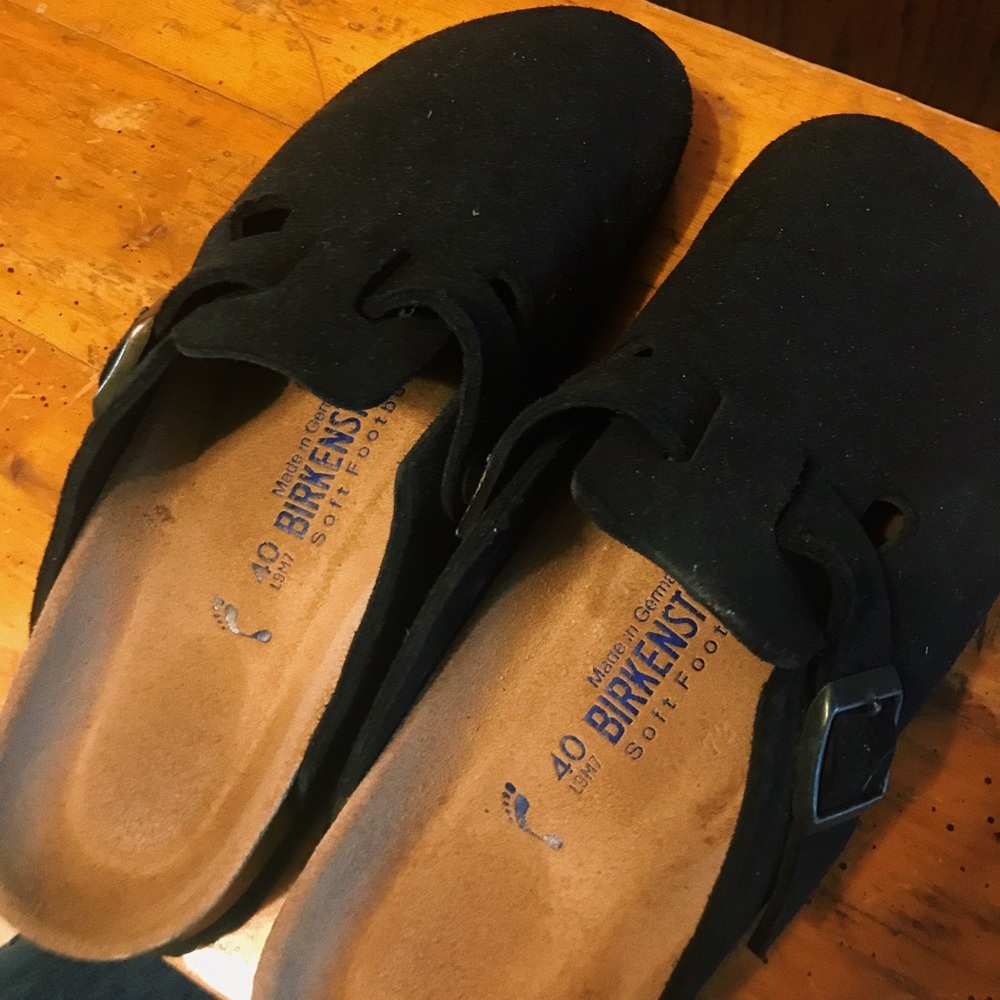 BIRKENSTOCKS - Boston Soft Footbed, Suede Leather